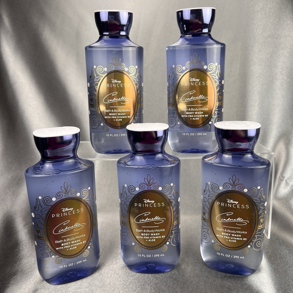 Bath & Body Works Disney Princess Cinderella Shower Gel Body Wash 10 oz LOT x 5